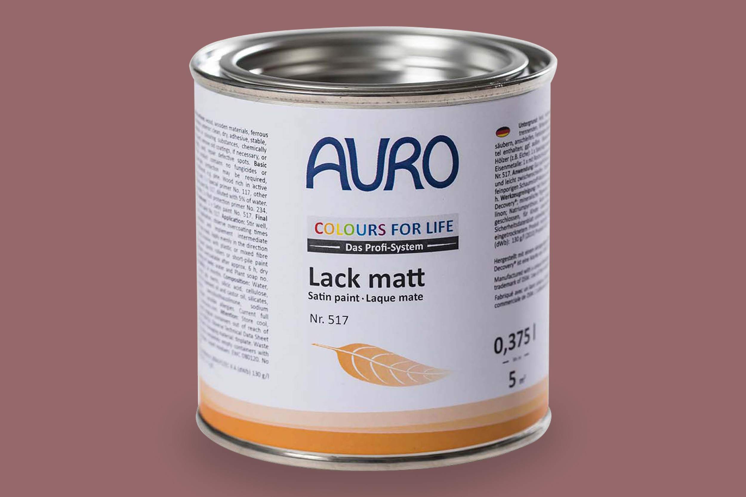 Auro Lack matt Nr. 517 Rottöne Colours for Life