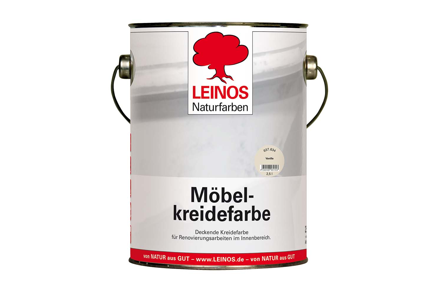 Leinos Möbelkreidefarbe 637 Vanille