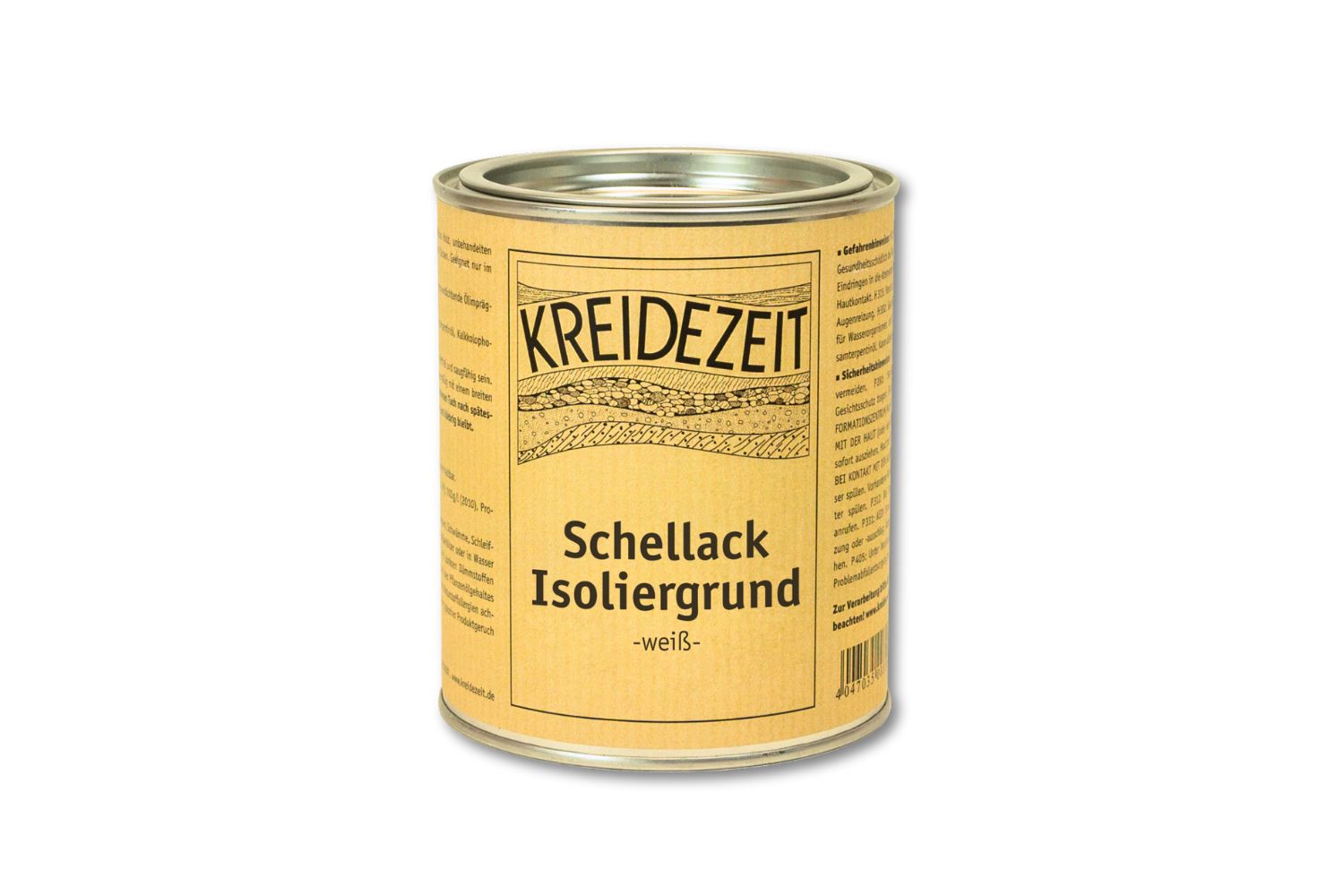 Kreidezeit Schellack Isoliergrund weiß