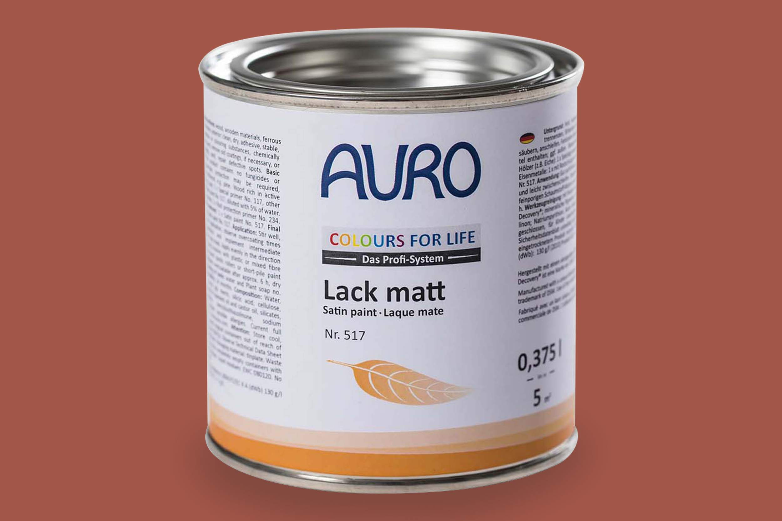 Auro Lack matt Nr. 517 Rottöne Colours for Life