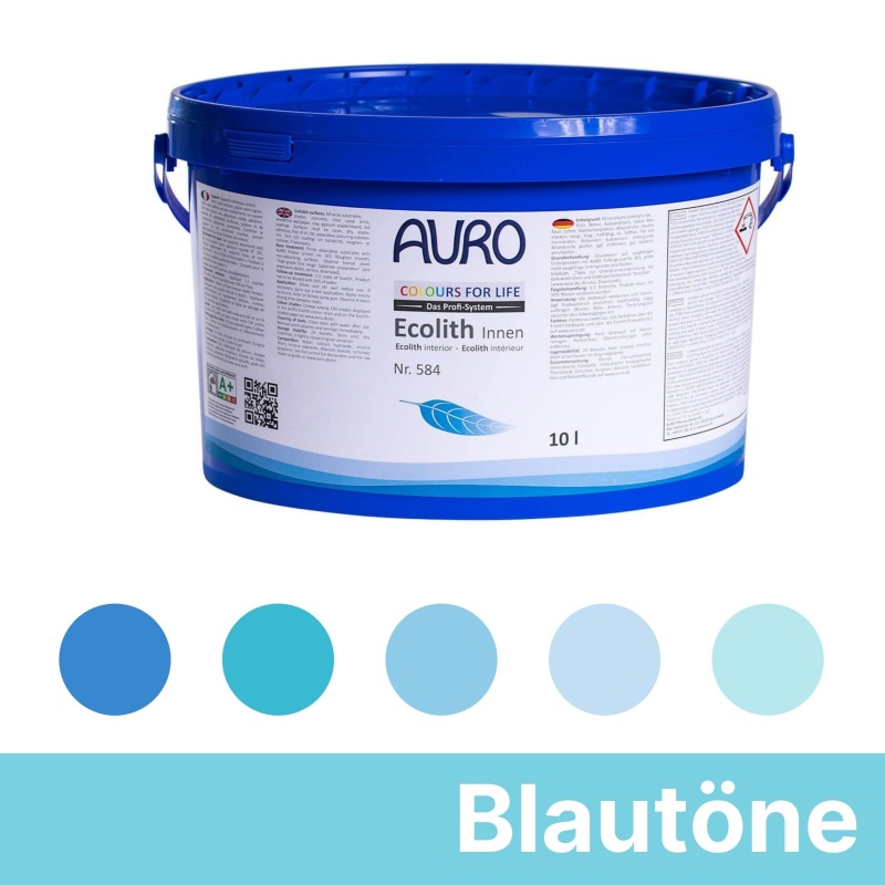 Auro Ecolith Kalkfarbe für innen - Blau