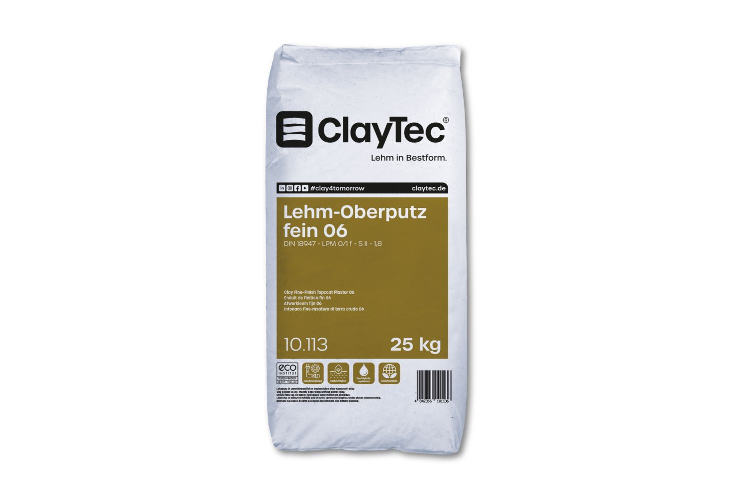 Claytec Lehm-Oberputz fein 06