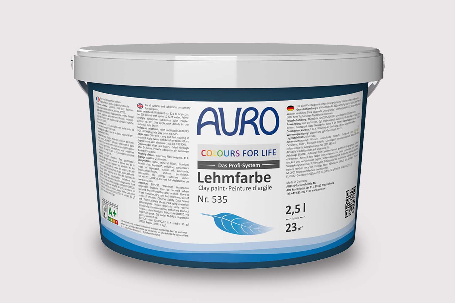 Auro Profi-Lehmfarbe Nr. 535 Weißtöne Colours For Life 