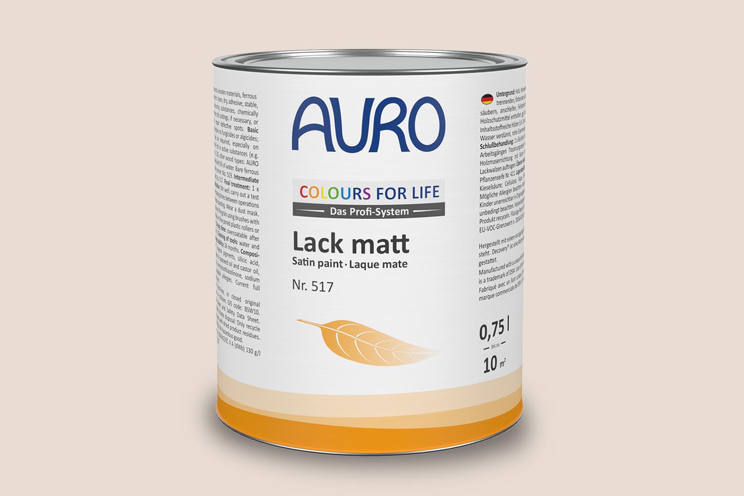 Auro Lack matt Nr. 517 water chestnut Colours for Life