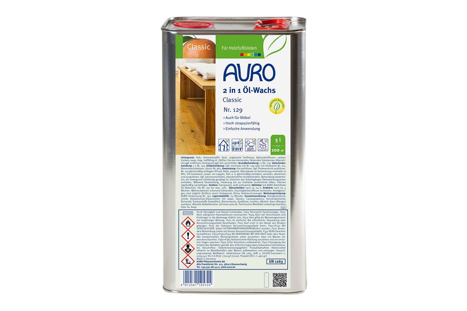 Auro 2 in 1 Öl-Wachs Classic Nr. 129