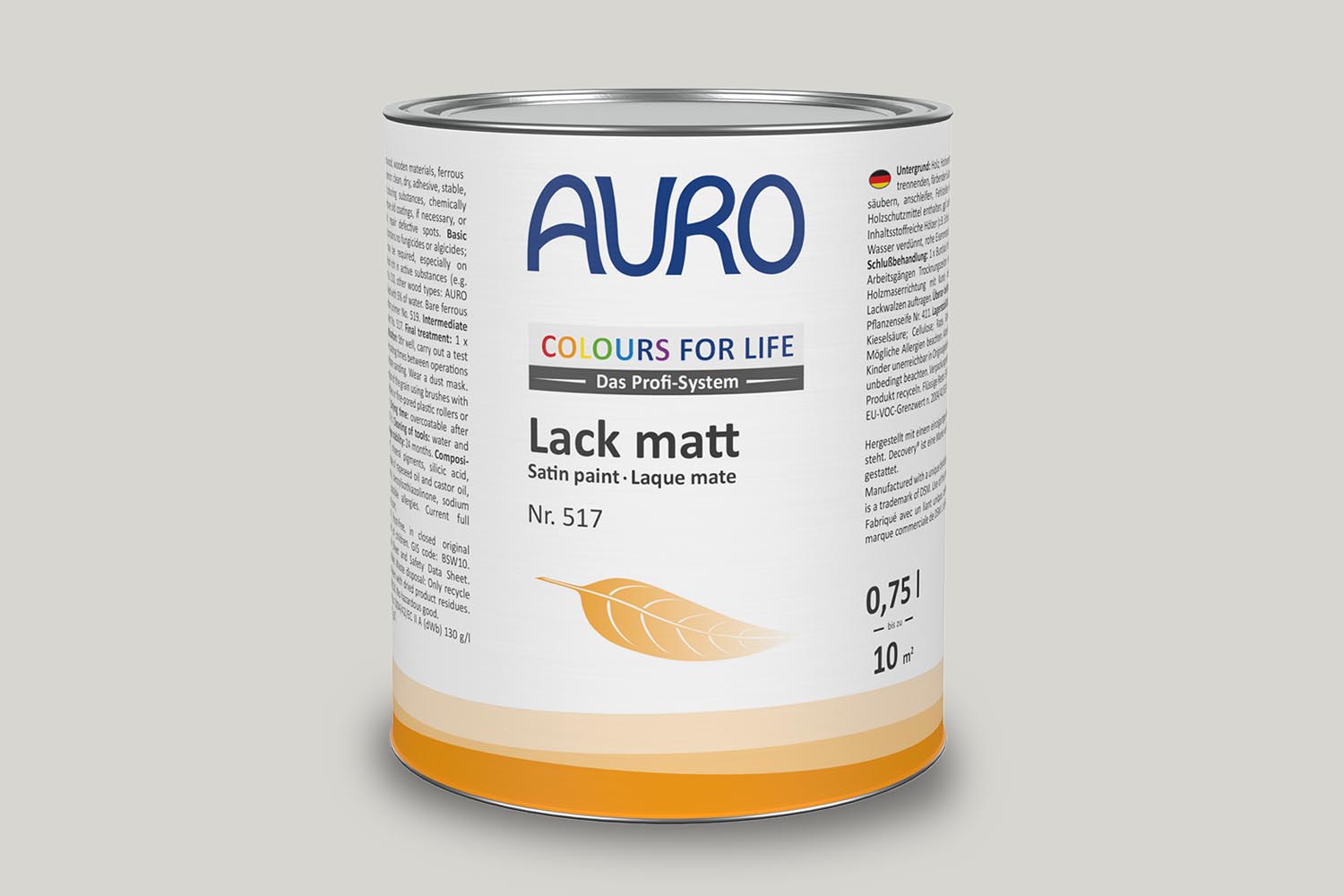 Auro Lack matt Nr. 517 pale grey Colours for Life