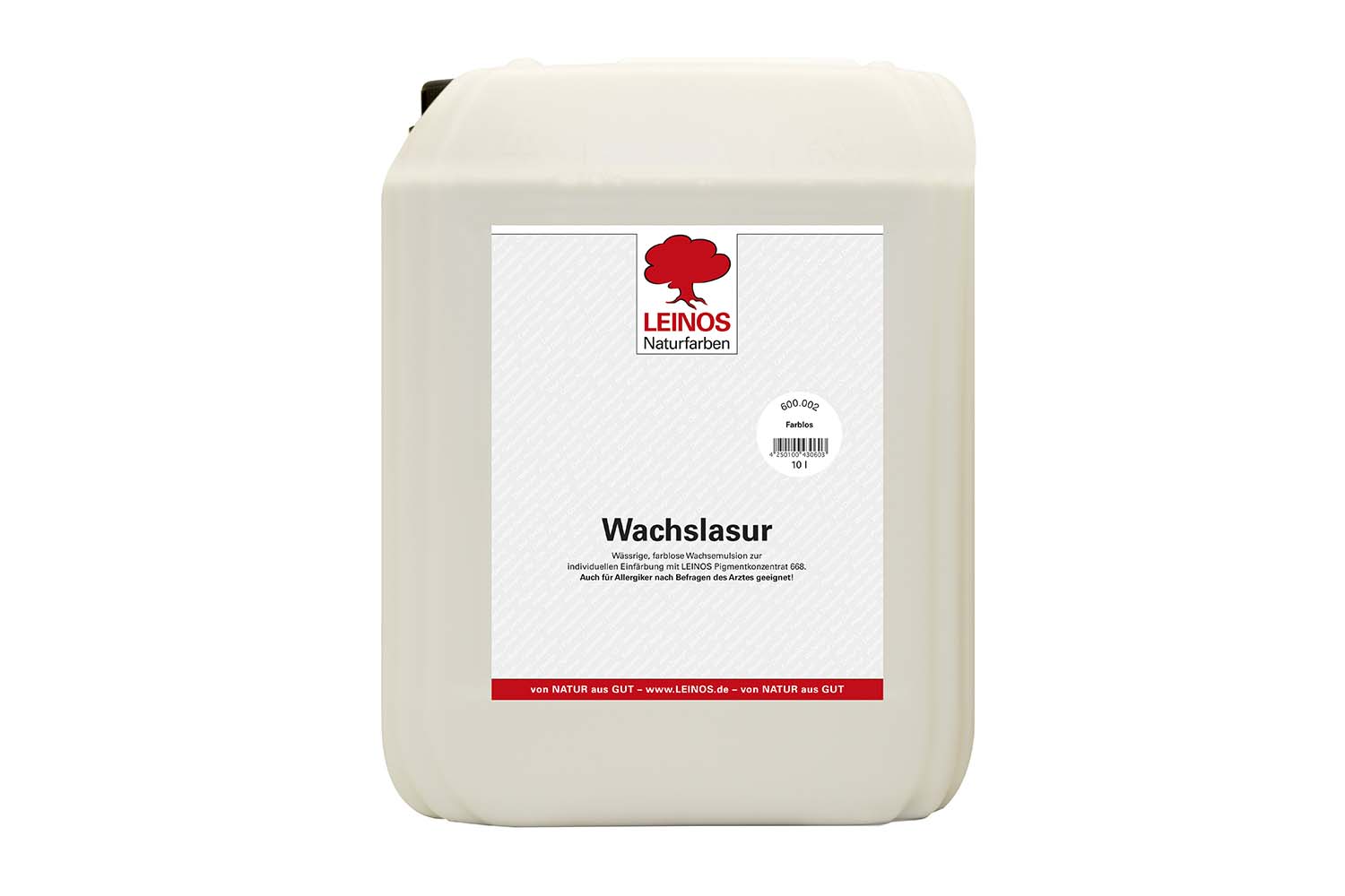 Leinos Wachslasur auf Wasserbasis 600 Farblos