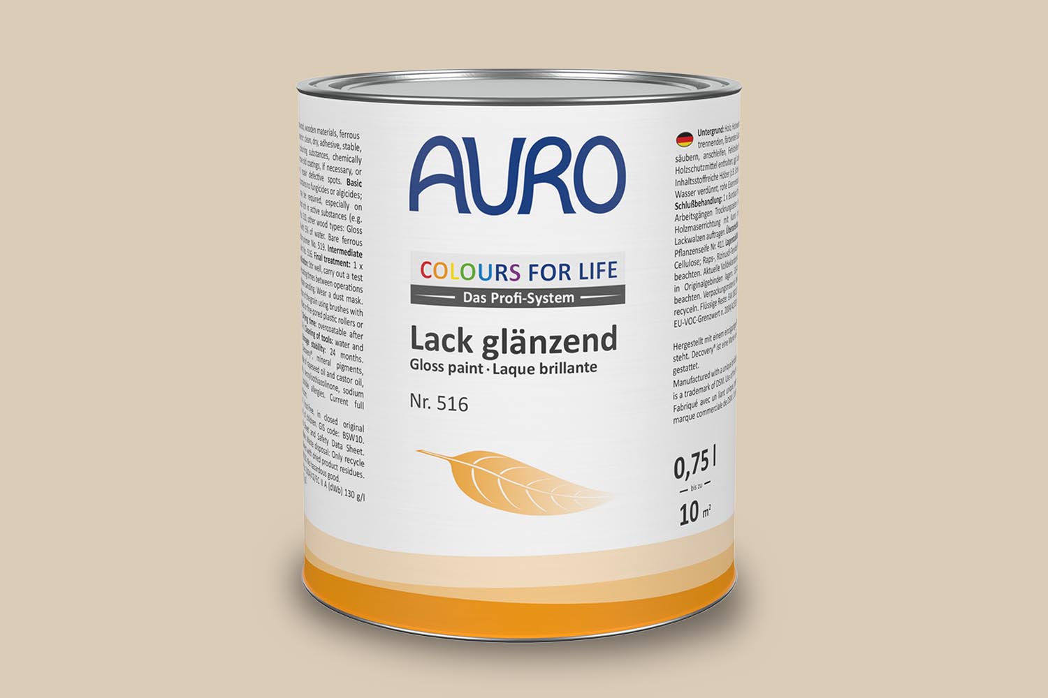 Auro Lack glänzend Nr. 516 white truffle Colours for Life