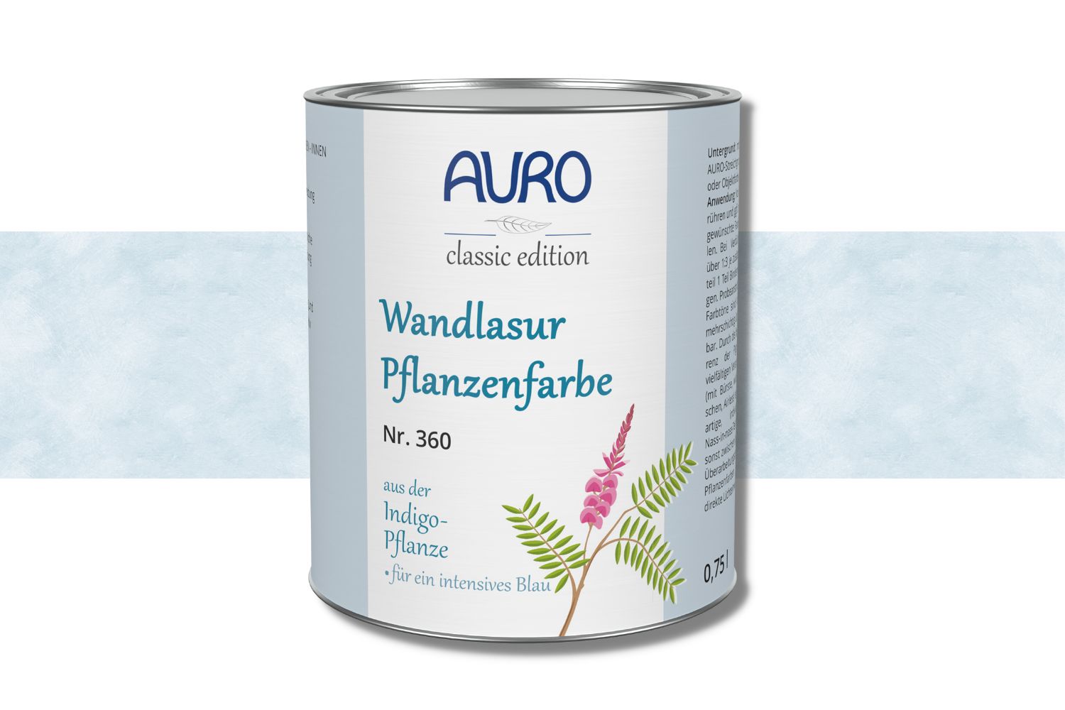 Auro Wandlasur-Pflanzenfarbe Nr. 360 - Indigo-Blau