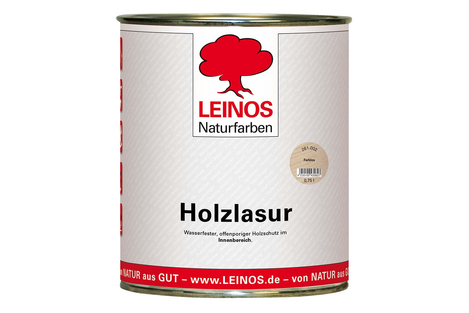 Leinos Holzlasur für innen 261 Farblos