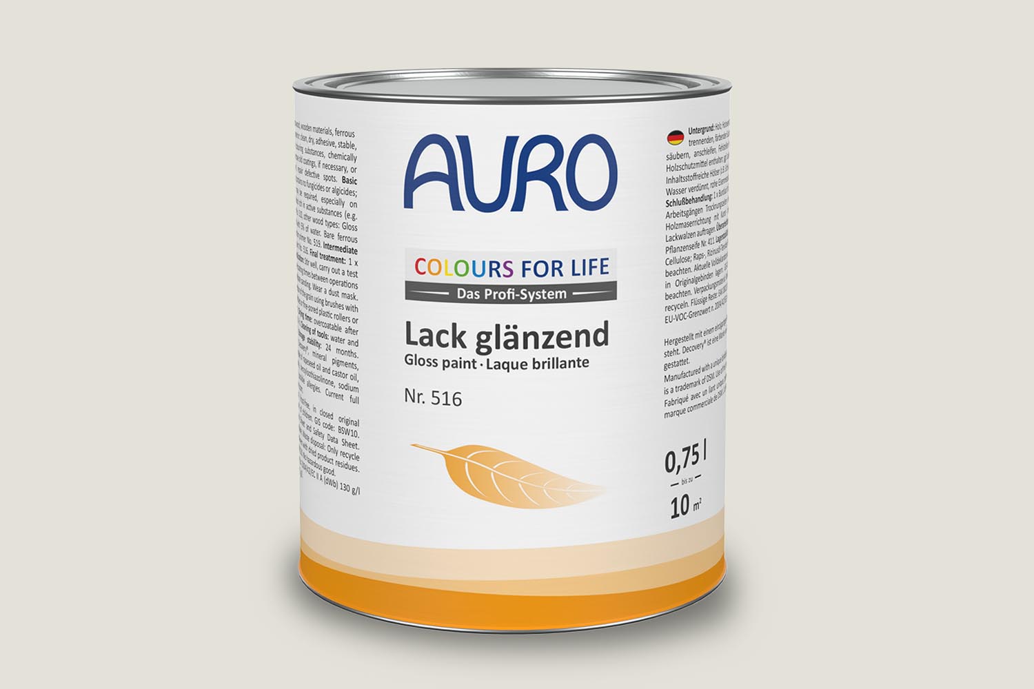 Auro Lack glänzend Nr. 516 white flour Colours for Life