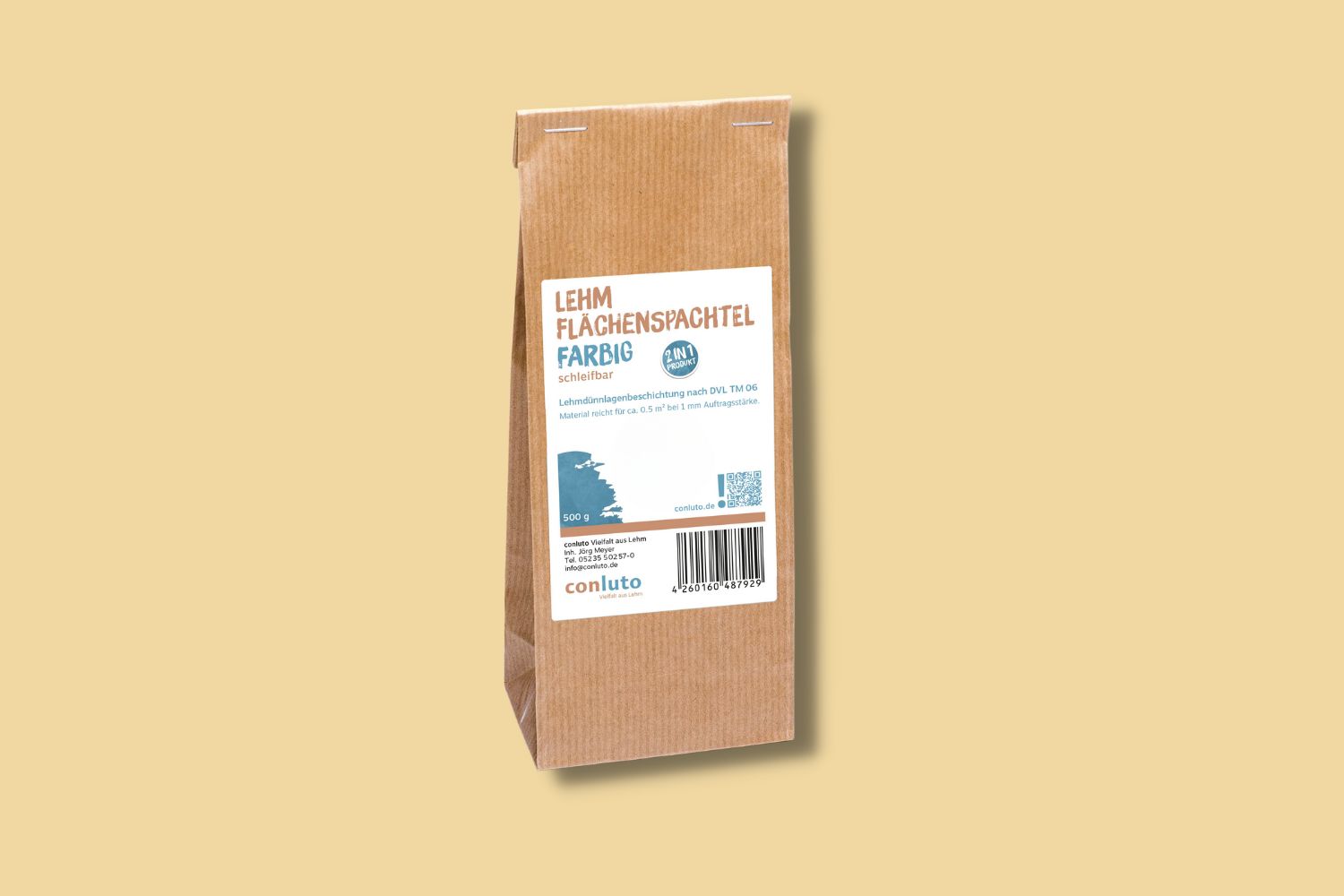 conluto Lehm-Flächenspachtel Lehmocker