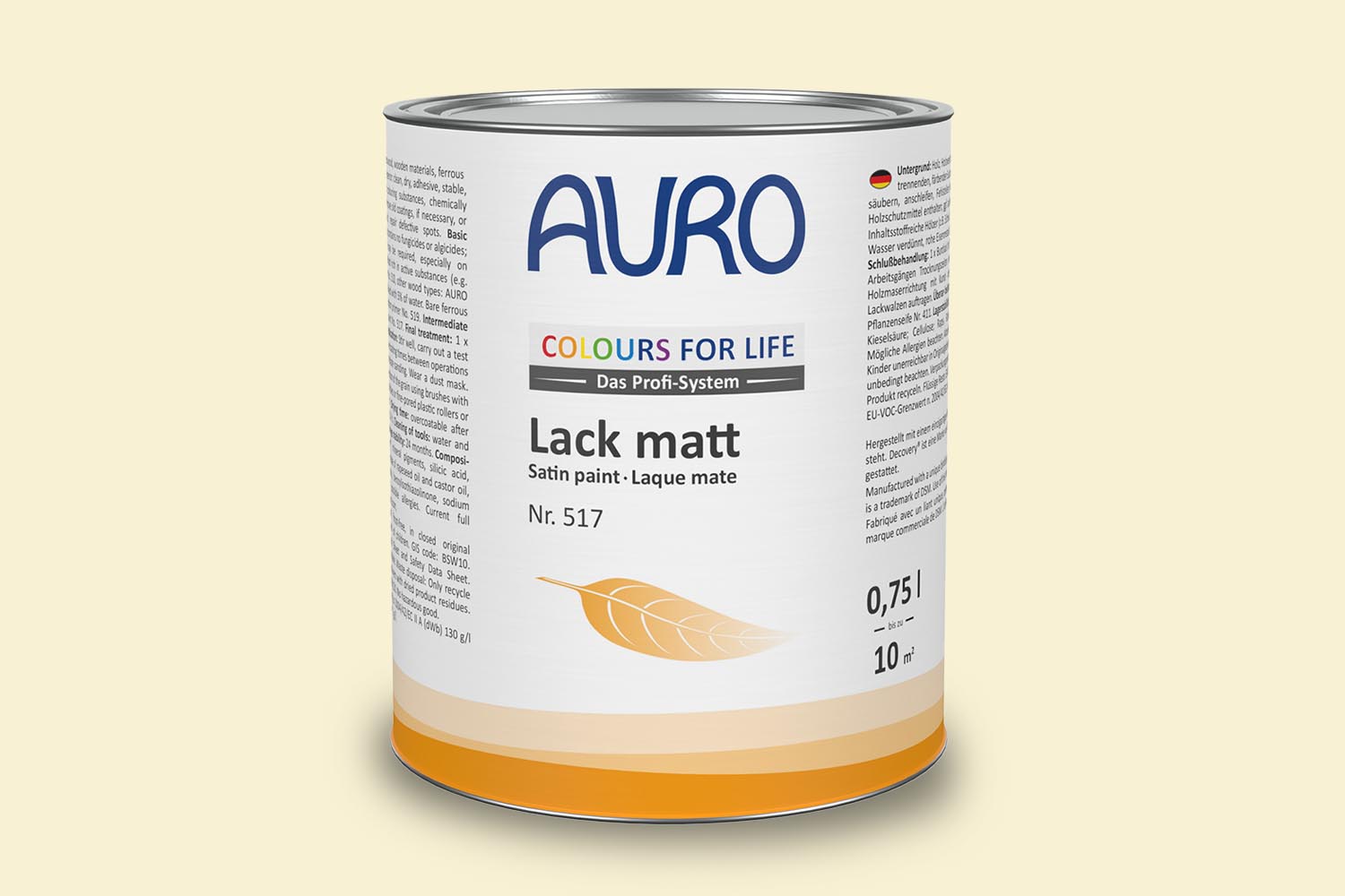 Auro Lack matt Nr. 517 sprinkle of yellow Colours for Life