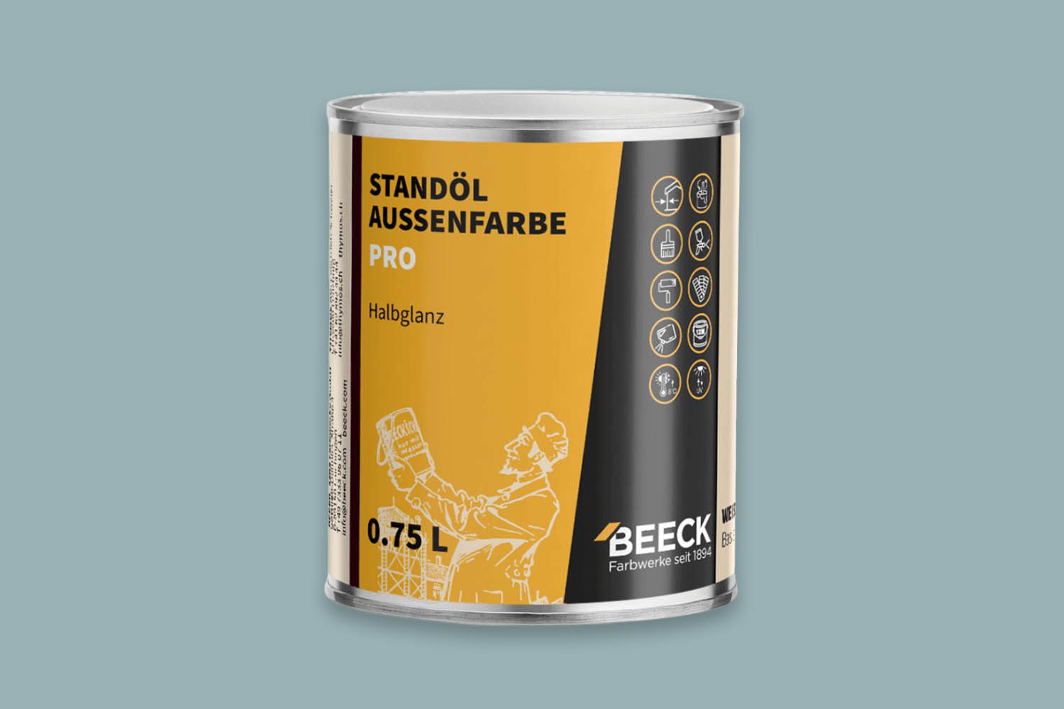 Beeck Standöl-Außenfarbe Pro seidenglanz Jade 01