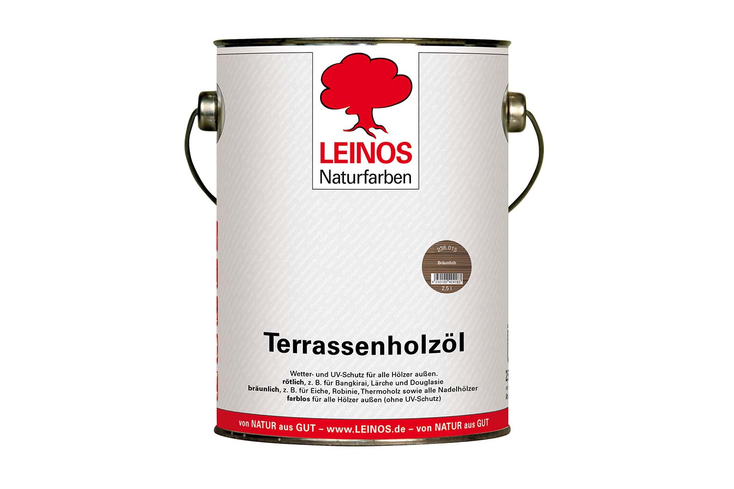 Leinos Terrassenholzöl 236 Bräunlich