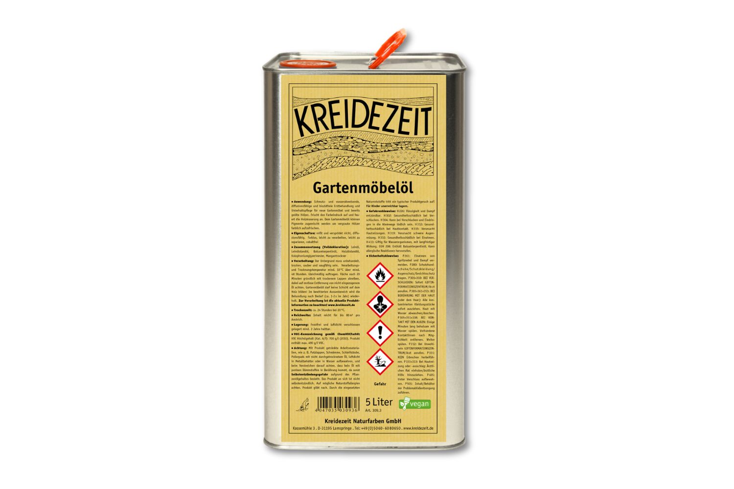 Kreidezeit Gartenmöbelöl 5 Liter