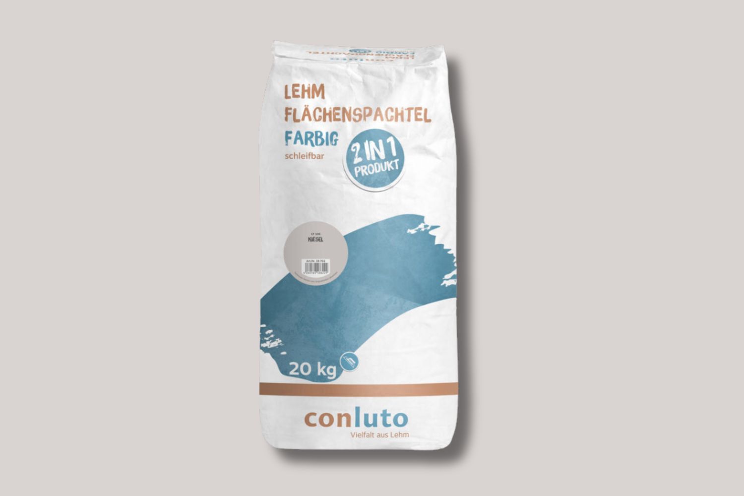 conluto Lehm-Flächenspachtel Kiesel