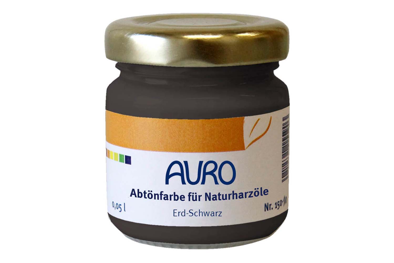 Auro Abtönfarbe für Naturharzöle Nr. 150 - Erd-Schwarz