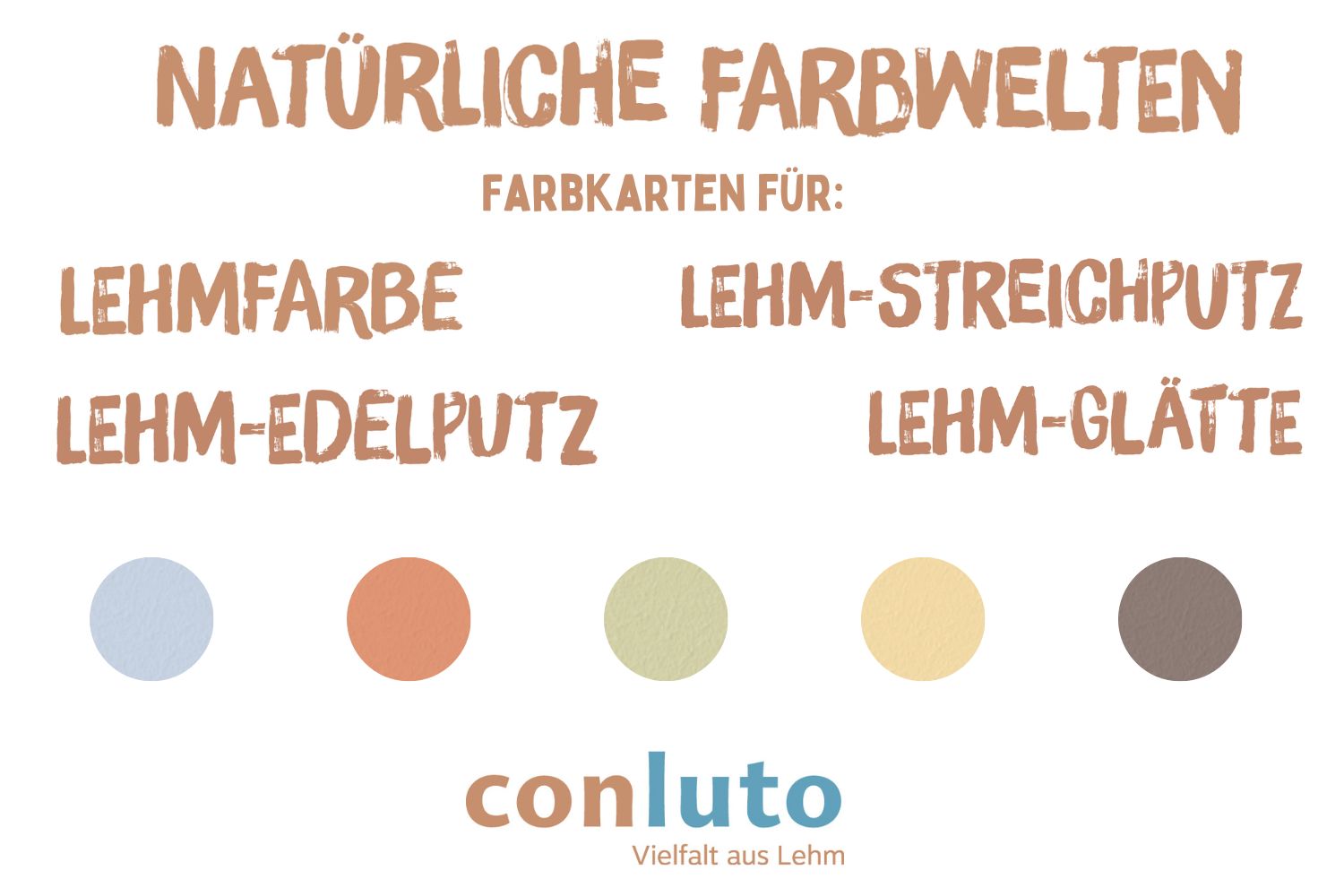 conluto Broschüre "Natürliche Farbwelten"