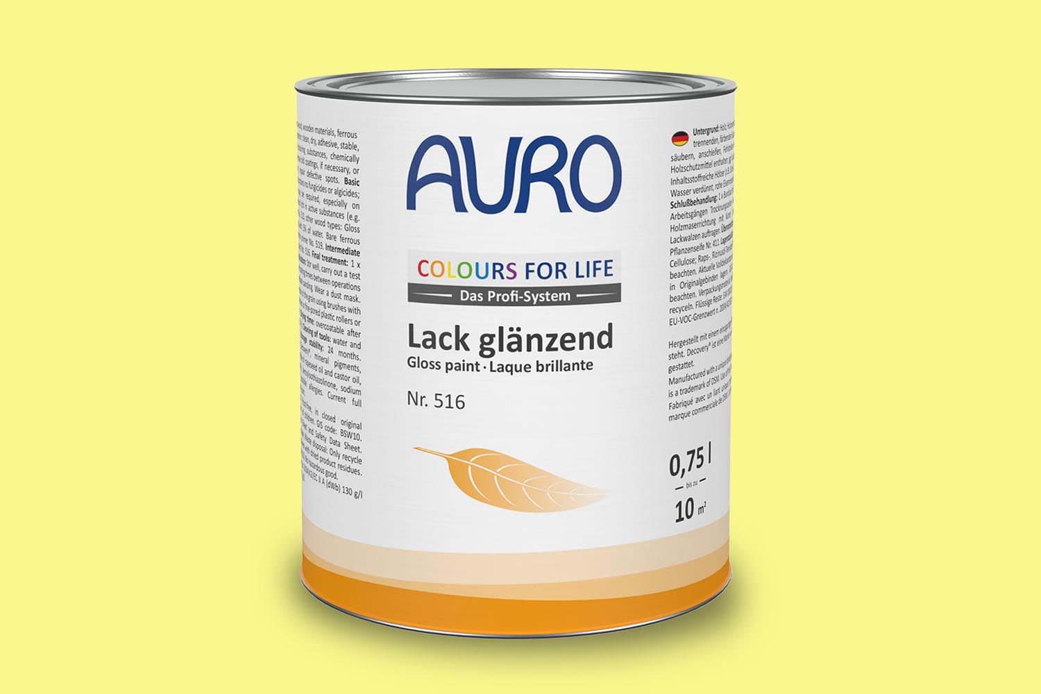 Auro Lack glänzend Nr. 516 Gelbtöne Colours for Life