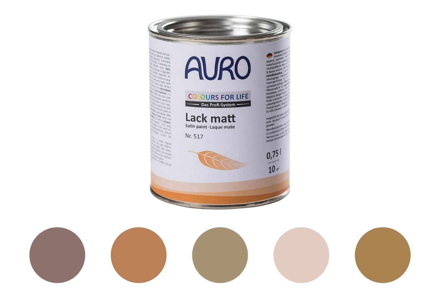 Auro Lack matt Nr. 517 Brauntöne Colours for Life