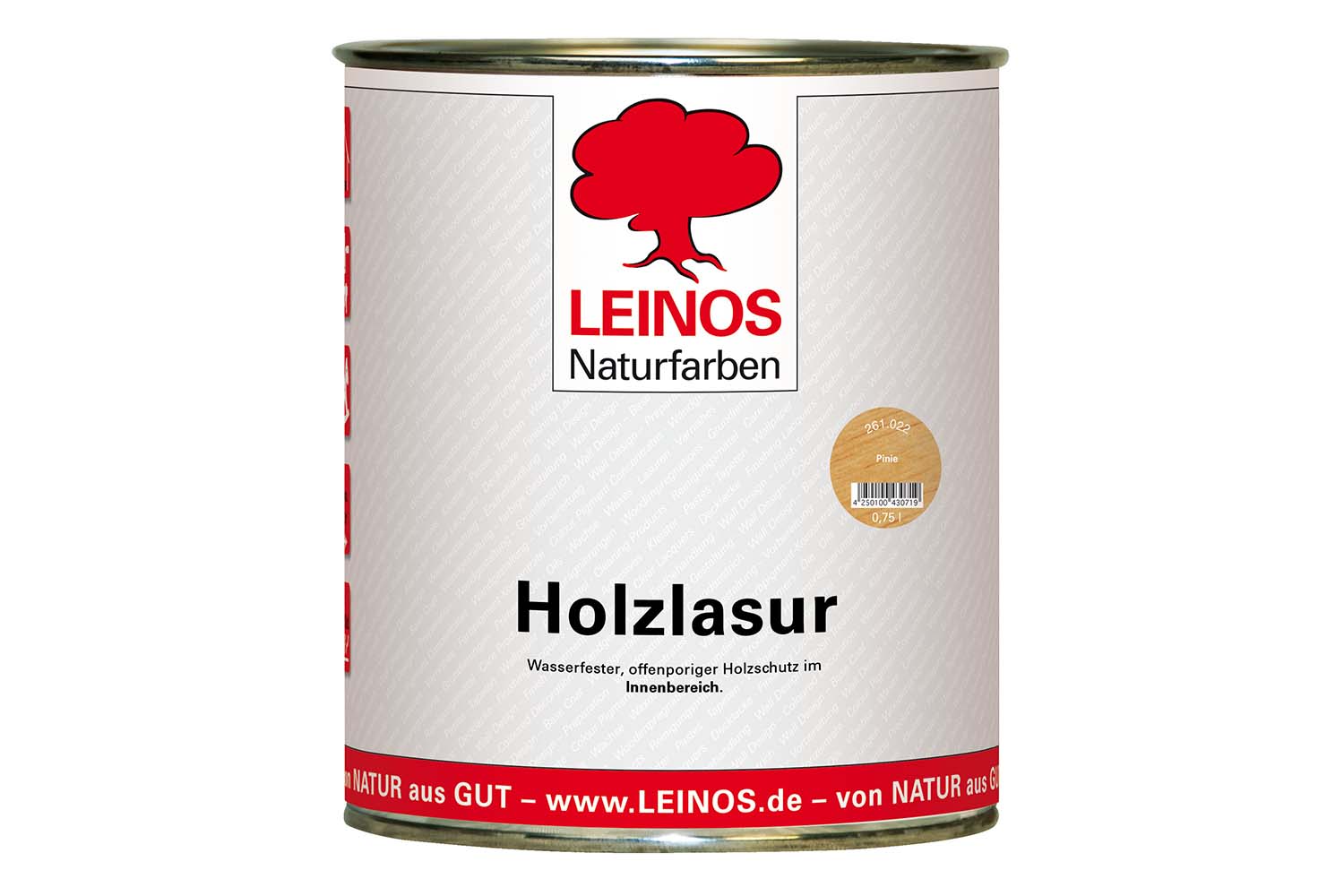 Leinos Holzlasur für innen 261 Pinie