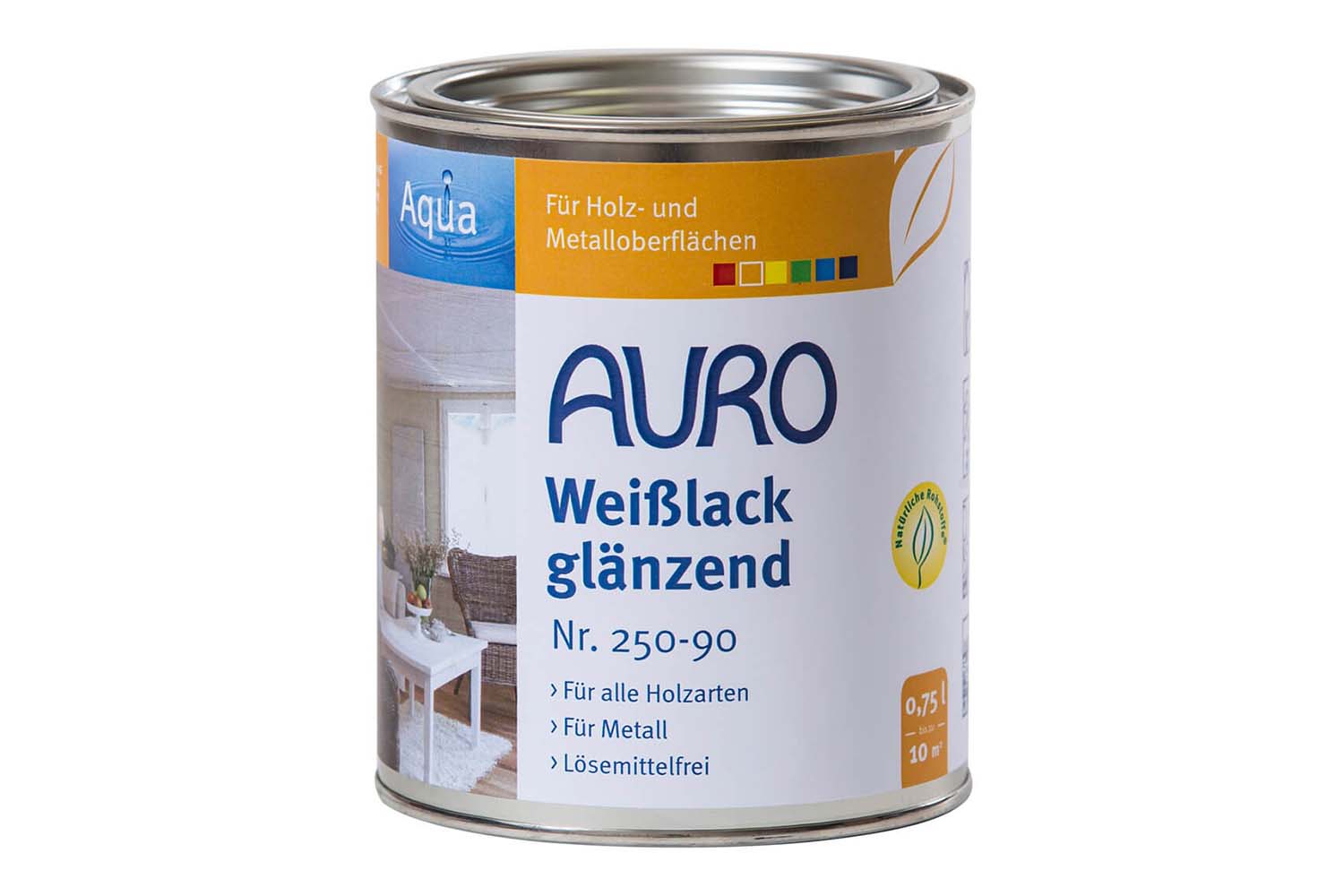 Auro Buntlack glänzend Nr. 250 - Weißlack, Aqua