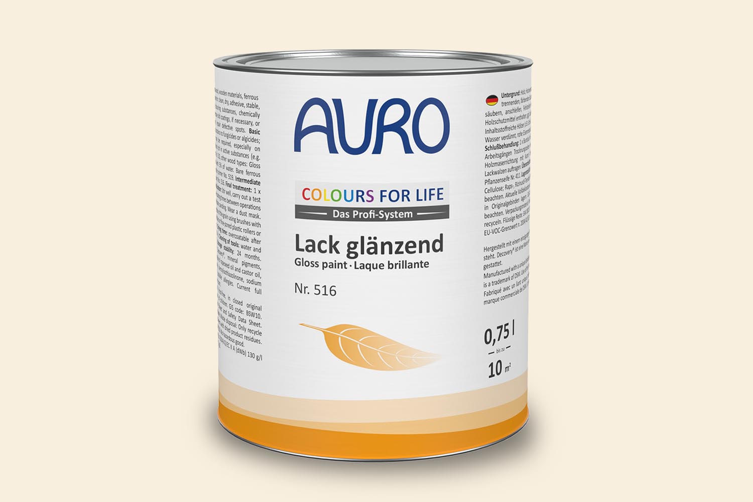 Auro Lack glänzend Nr. 516 Gelbtöne Colours for Life