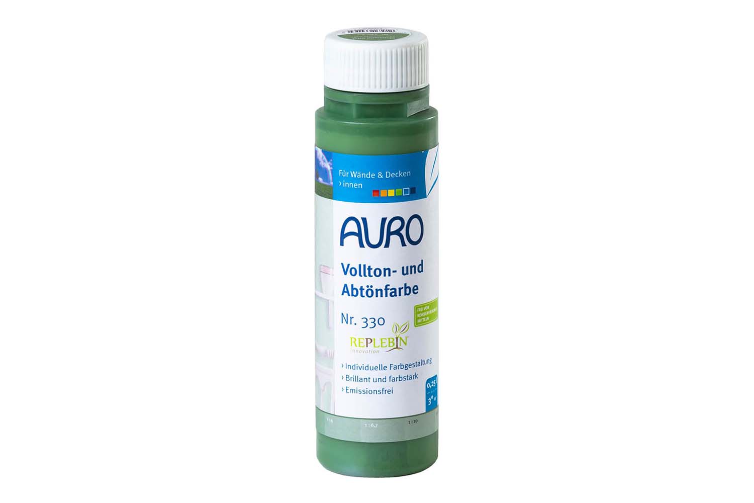 Auro Vollton- und Abtönfarbe Nr. 330 - Chromoxid-Grün Auro Vollton- und Abtönfarbe Nr. 330 - Chromoxid-Grün