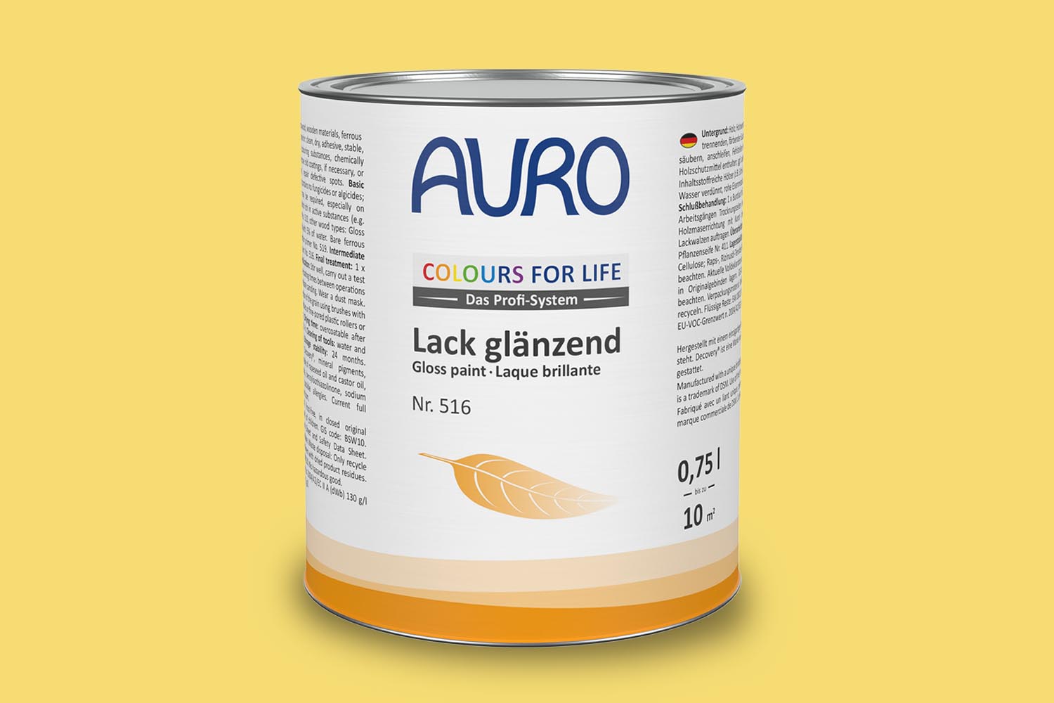 Auro Lack glänzend Nr. 516 Gelbtöne Colours for Life