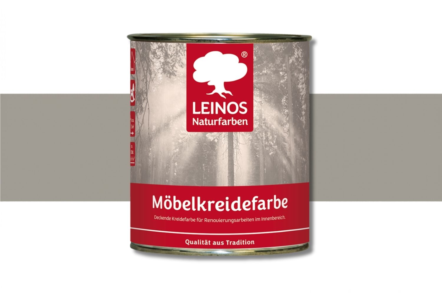 Leinos Möbelkreidefarbe 637 Dunkelgrau
