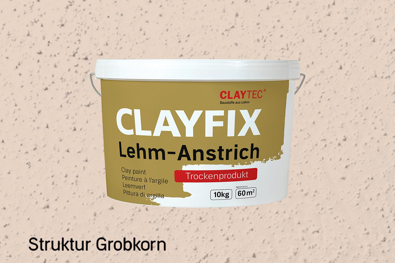 Claytec Clayfix Lehm-Anstrich Grobkorn