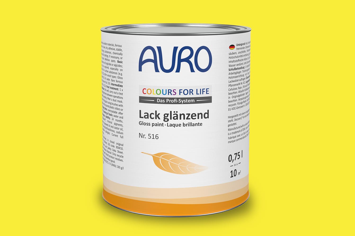 Auro Lack glänzend Nr. 516 Gelbtöne Colours for Life