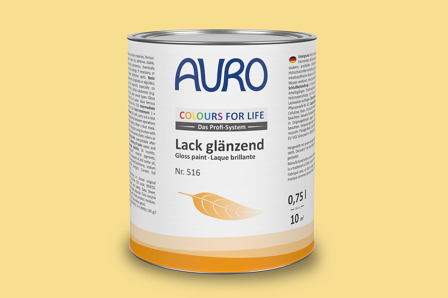 Auro Lack glänzend Nr. 516 Gelbtöne Colours for Life