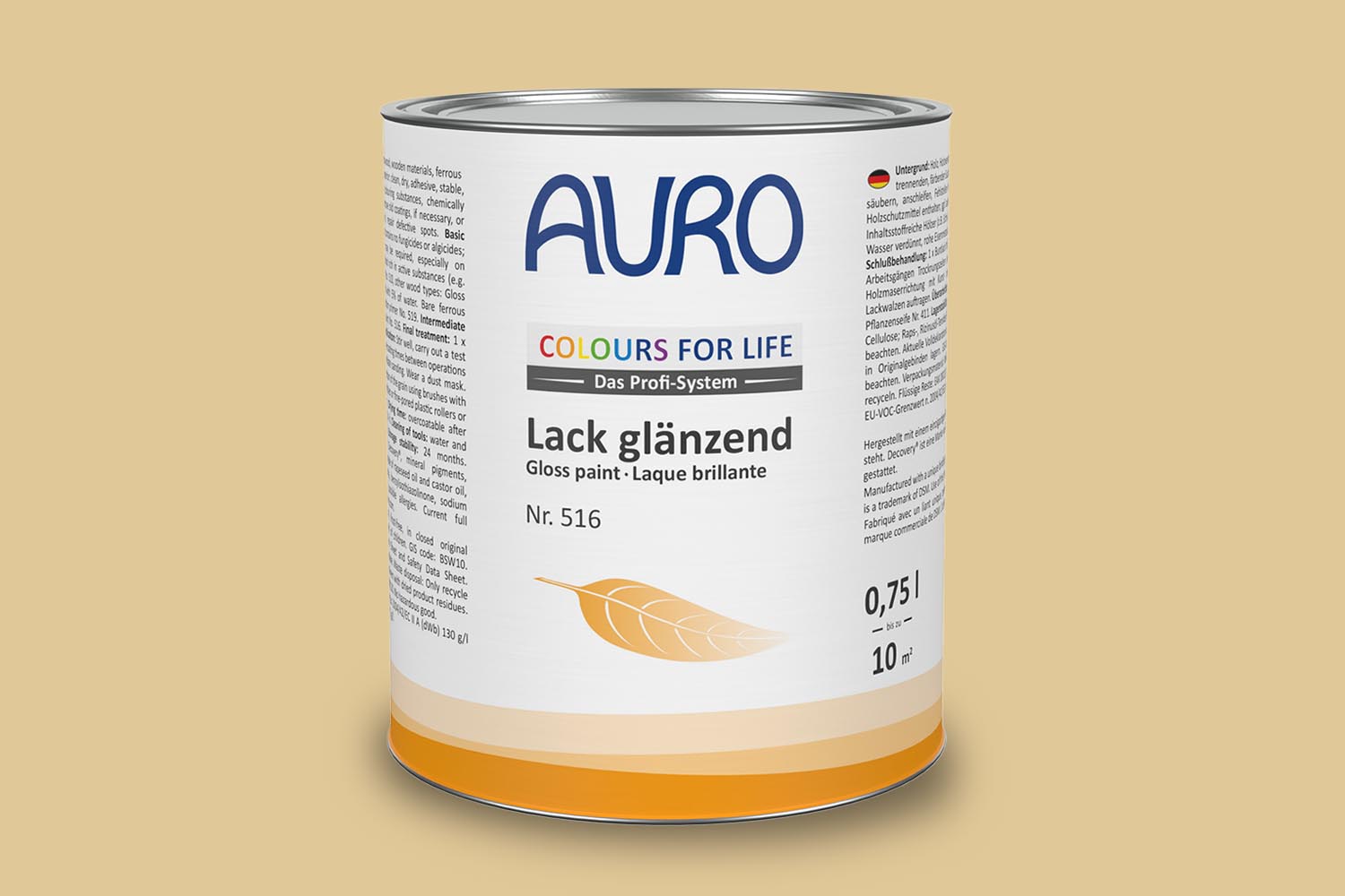 Auro Lack glänzend Nr. 516 Gelbtöne Colours for Life
