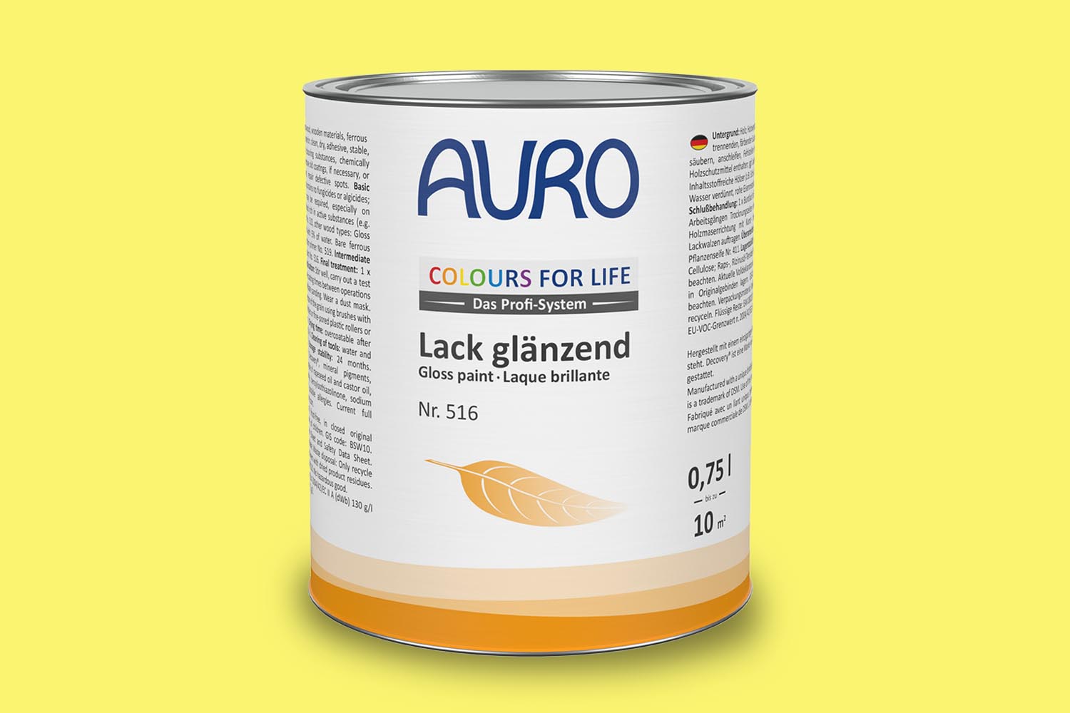 Auro Lack glänzend Nr. 516 Gelbtöne Colours for Life