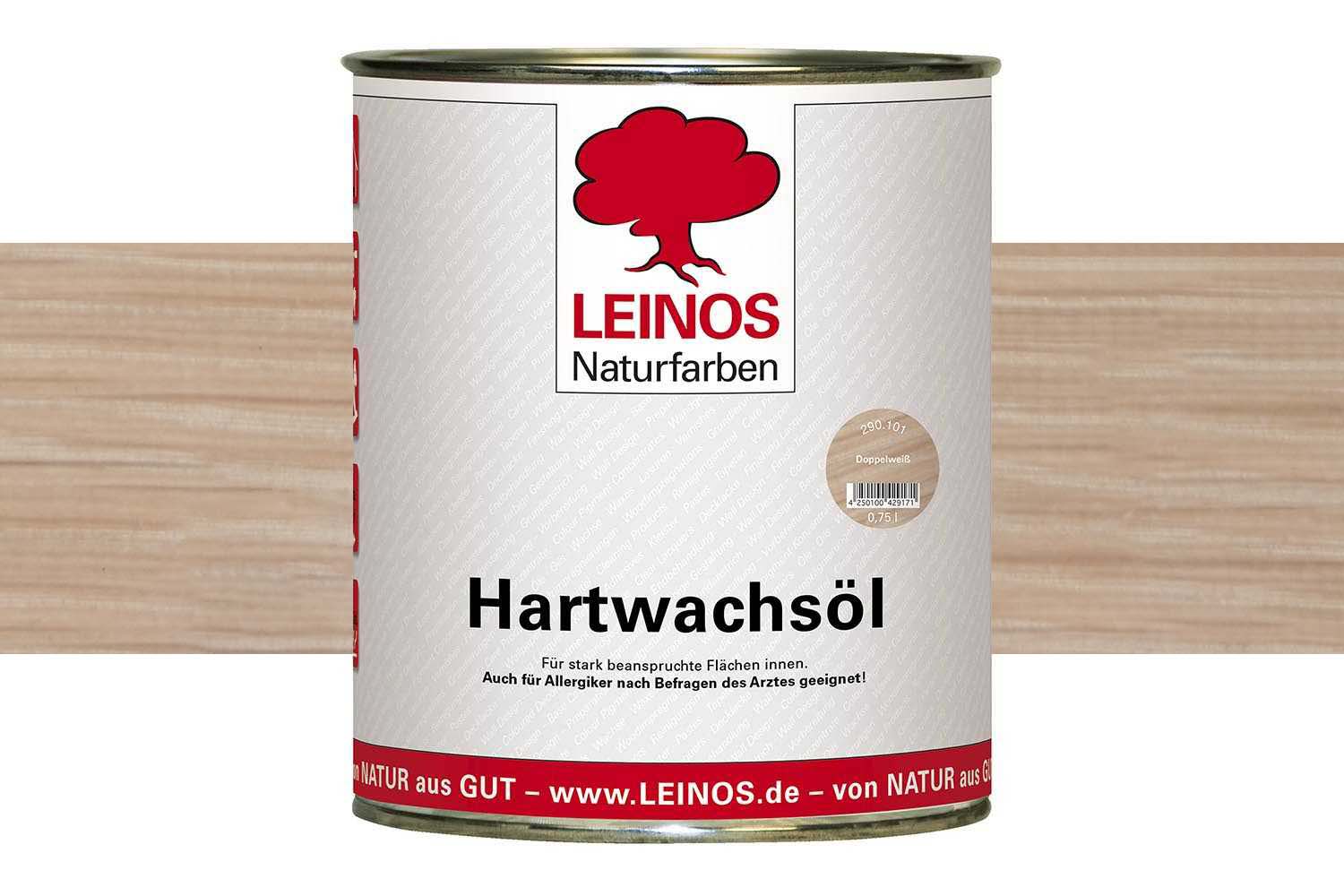 Leinos Hartwachsöl 290 Doppelweiß