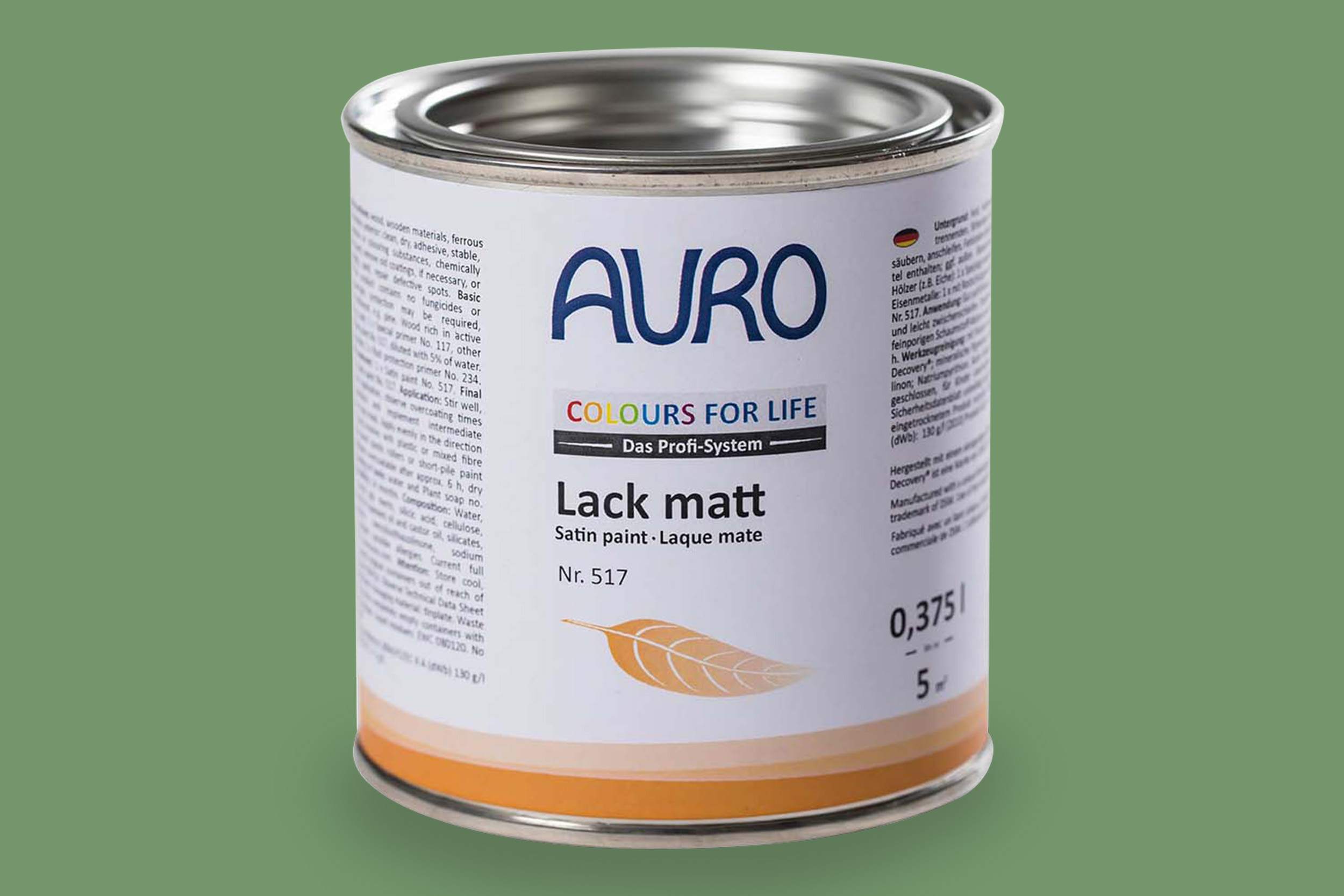 Auro Lack matt Nr. 517 Grüntöne Colours for Life