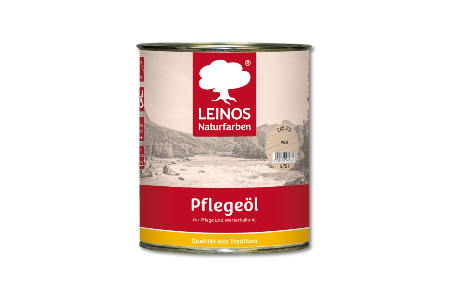 Leinos Pflegeöl 285 Weiß