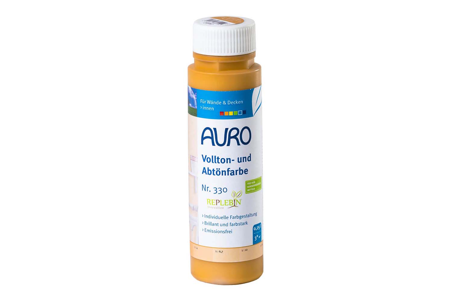 Auro Vollton- und Abtönfarbe Nr. 330 - Ocker-Gelb Auro Vollton- und Abtönfarbe Nr. 330 - Ocker-Gelb