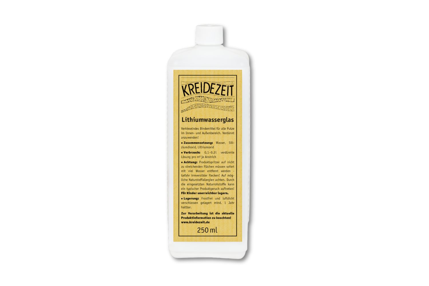 Kreidezeit Lithiumwasserglas 0,25 Liter
