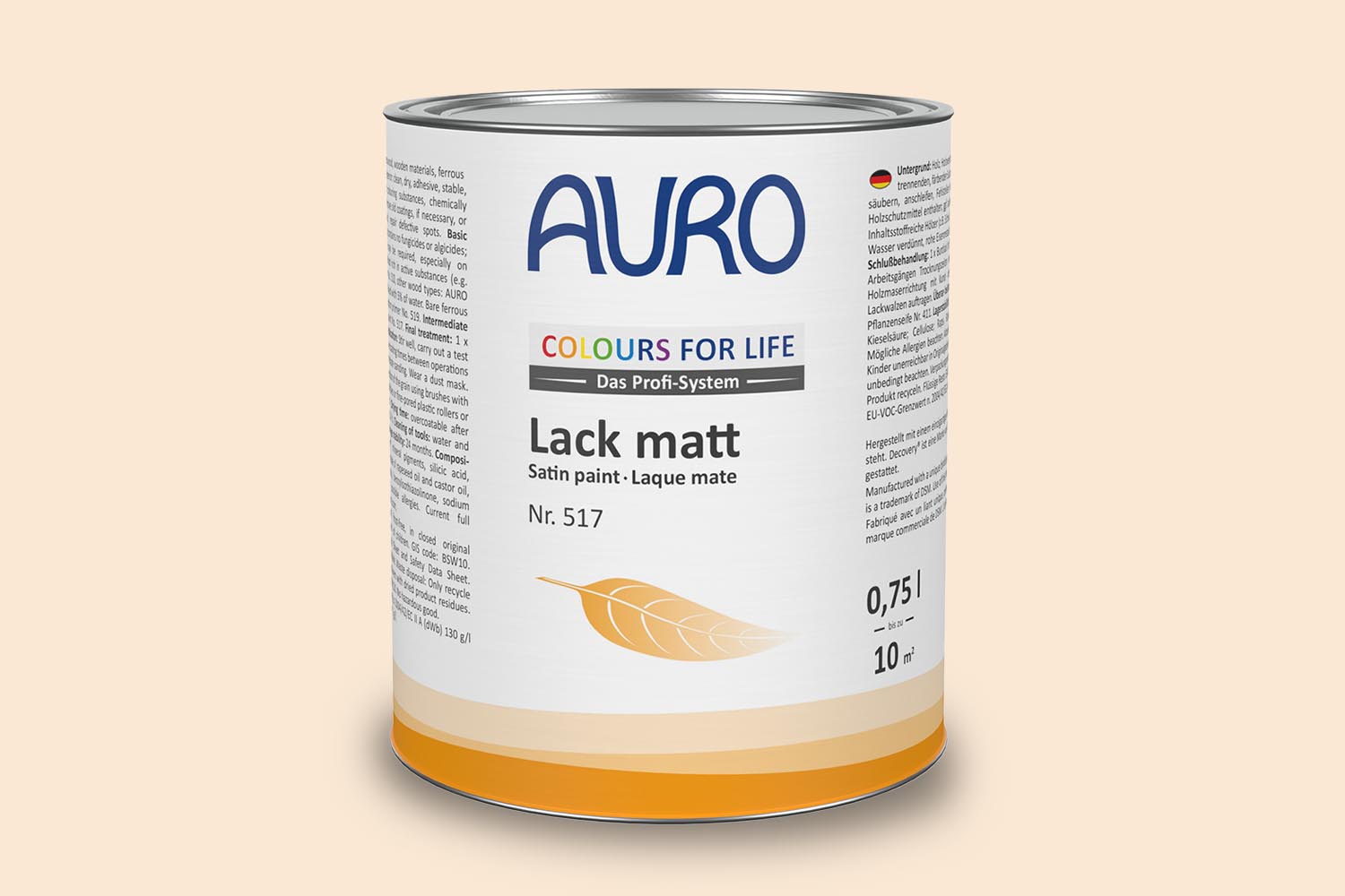 Auro Lack matt Nr. 517 soft peach Colours for Life