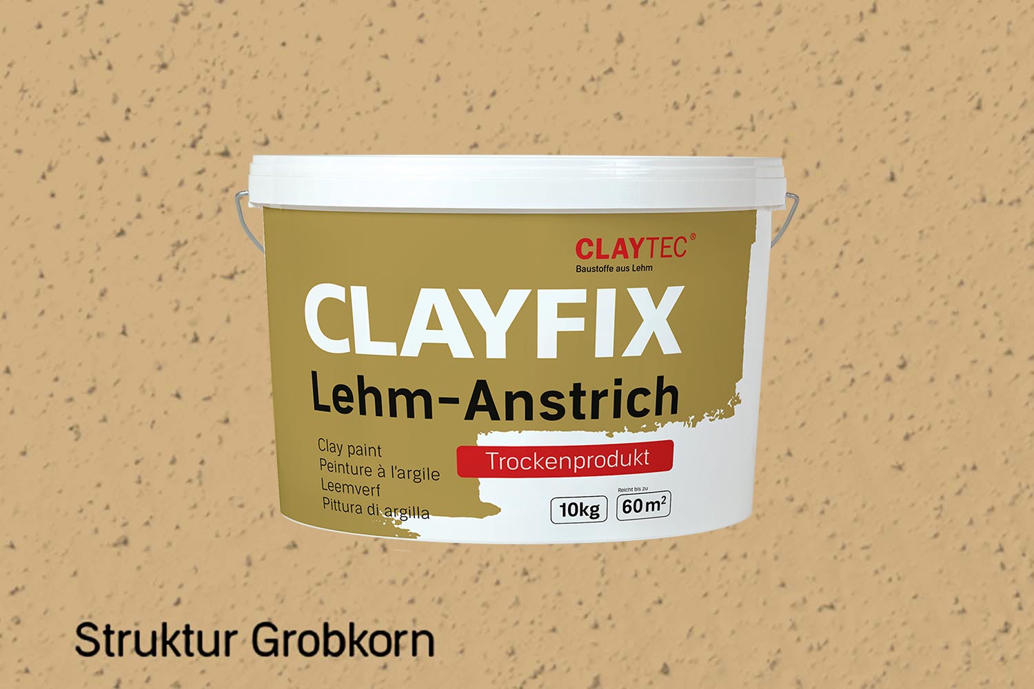 Claytec Clayfix Lehm-Anstrich Grobkorn