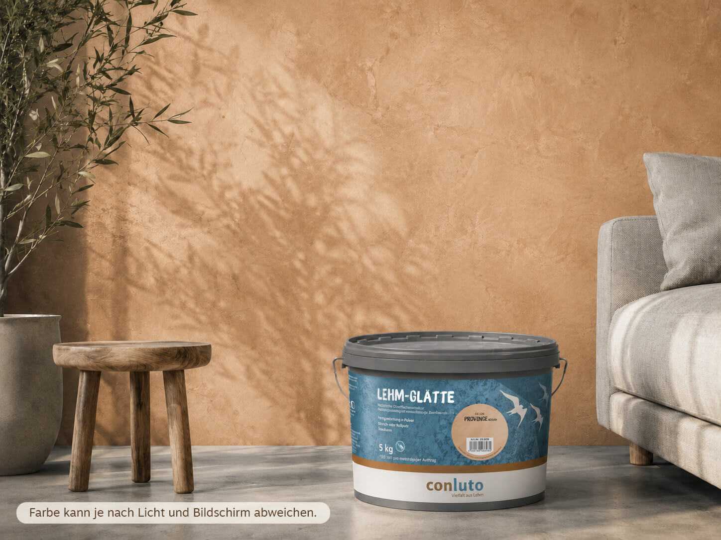 conluto Lehm-Glätte Provence rötlich
