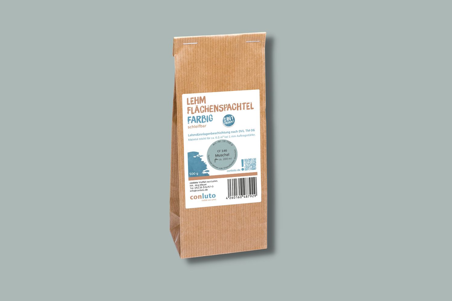 conluto Lehm-Flächenspachtel Muschel