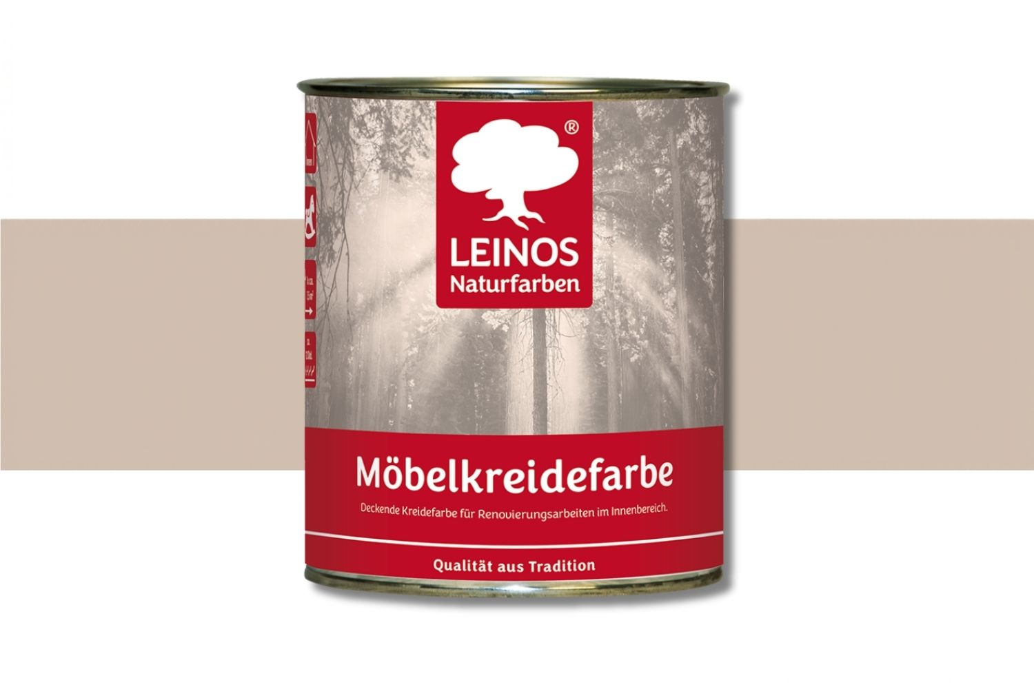 Leinos Möbelkreidefarbe 637 Steingrau