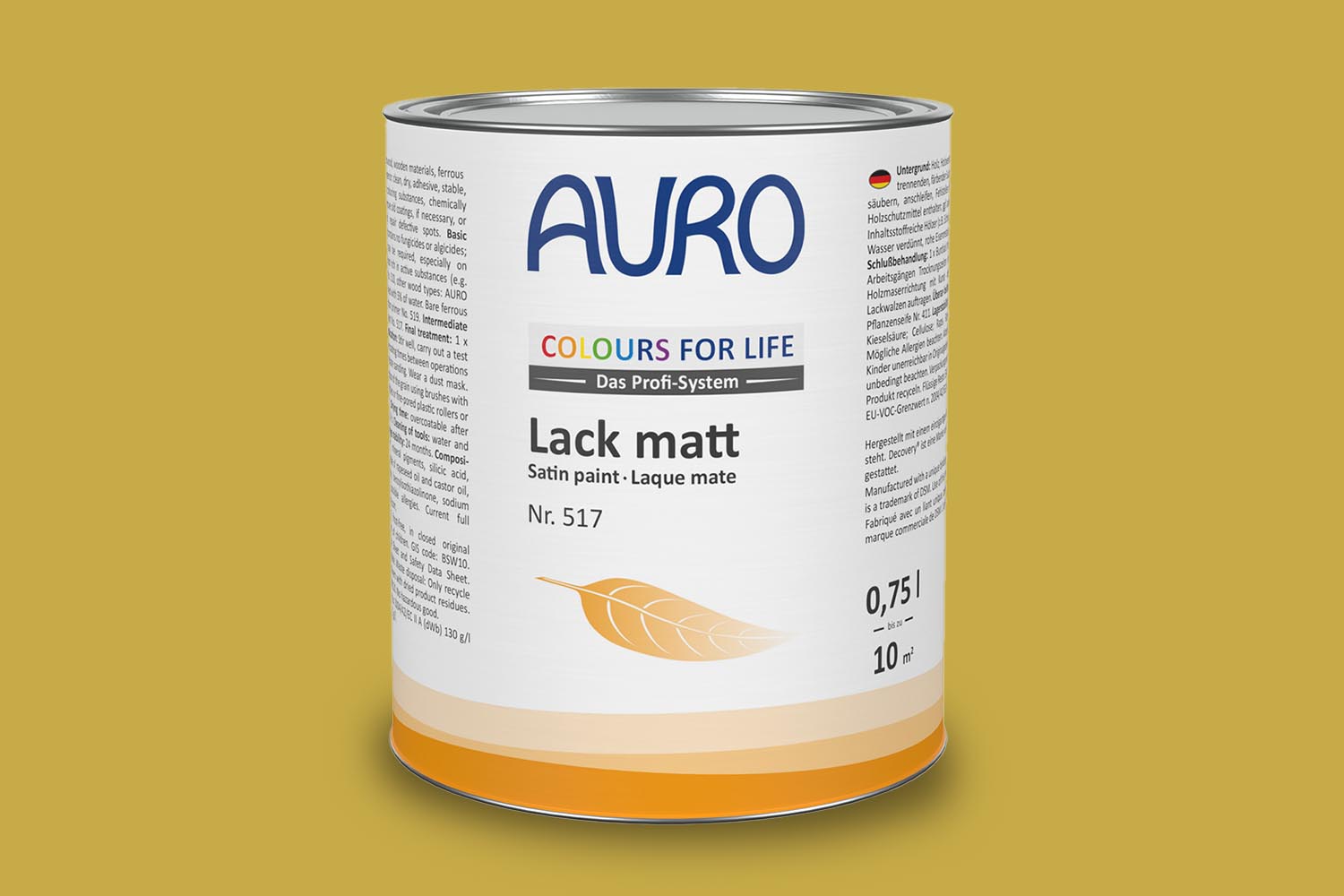 Auro Lack matt Nr. 517 Gelbtöne Colours for Life